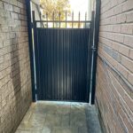 Aluminum Corrugated Fence Gate Installation in Toronto