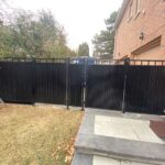 Aluminum Corrugated Fence Gate Installed in Toronto