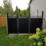 Aluminum Corrugated Fence Gate Installed in Toronto