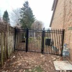 Aluminum Fence Gate installed Oakville
