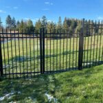 Aluminum Picket Fence Gate Installation in Nobleton