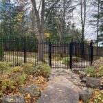 Aluminum Picket Fence Gate Installed in Woodbridge