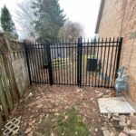 Aluminum Picket Fence Gate installed Oakville