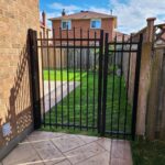 Aluminum Picket Fence Gate installed in Barrie