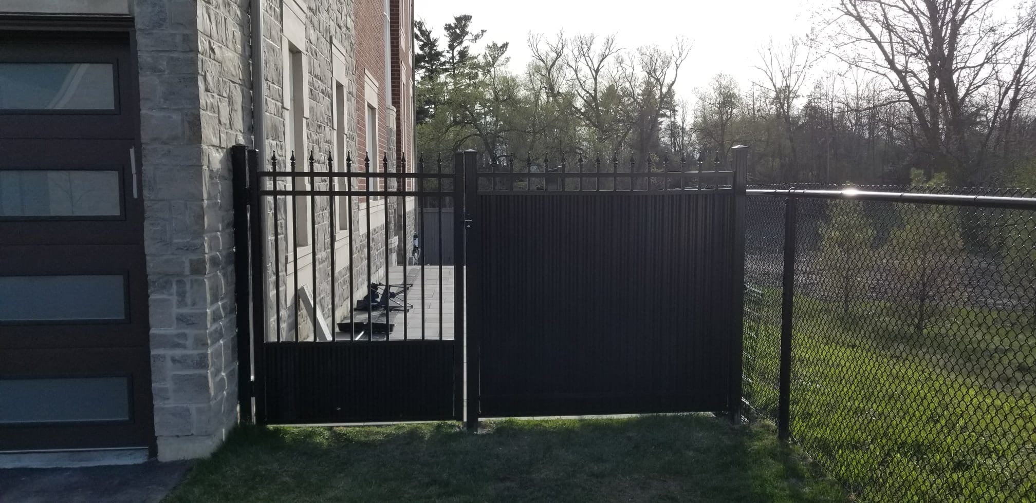 Aluminum Picket Fence Gate installed in Bolton