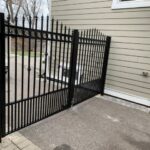 Aluminum Picket Fence Gate installed in Bomanville