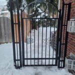 Aluminum Picket Fence Gate installed in Brantford