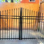 Aluminum Picket Fence Gates-Arch Picket Gates installed in Aurora