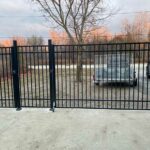 Aluminum Picket Fence Gates-Modern Aluminum Picket Fence Gates installation in Bradford