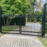 Automated Aluminum Picket Fence Gate Installed in Nobleton
