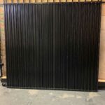 Black Aluminum Corrugated Fence Gate Manufactured by Fence gate Toronto