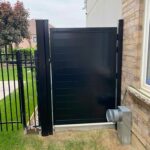 Horizontal Aluminum Fence Gate Installation in Nobleton