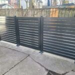Horizontal Aluminum Fence Gate Installation in Scarborough