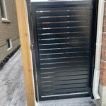 Horizontal Aluminum Fence Gate Installed in Mississauga