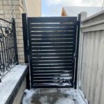 Horizontal Aluminum Fence Gate Installed in Thornhill