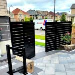 Horizontal Aluminum Fence Gates Installed in Brampton