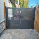 grey aluminum gates