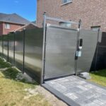 Privacy Horizontal Aluminum Fence Gate Installed in Richmond Hill