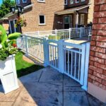 White-Railing-Gate-installed-in-Brampton